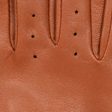 Dents Womens Leather Driving Gloves in Cognac