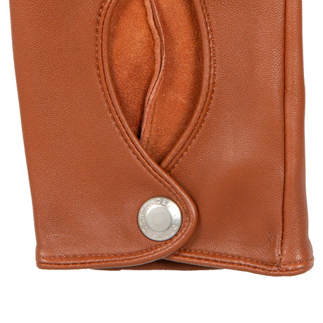 Dents Womens Leather Driving Gloves in Cognac