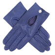 Dents Womens Leather Driving Gloves in Marine Blue