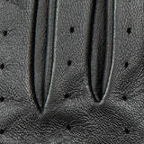 Dents Womens Touchscreen Leather Driving Gloves in Black