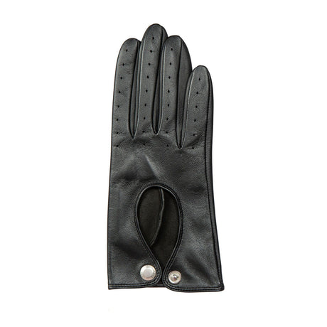 Dents Womens Touchscreen Leather Driving Gloves - Black