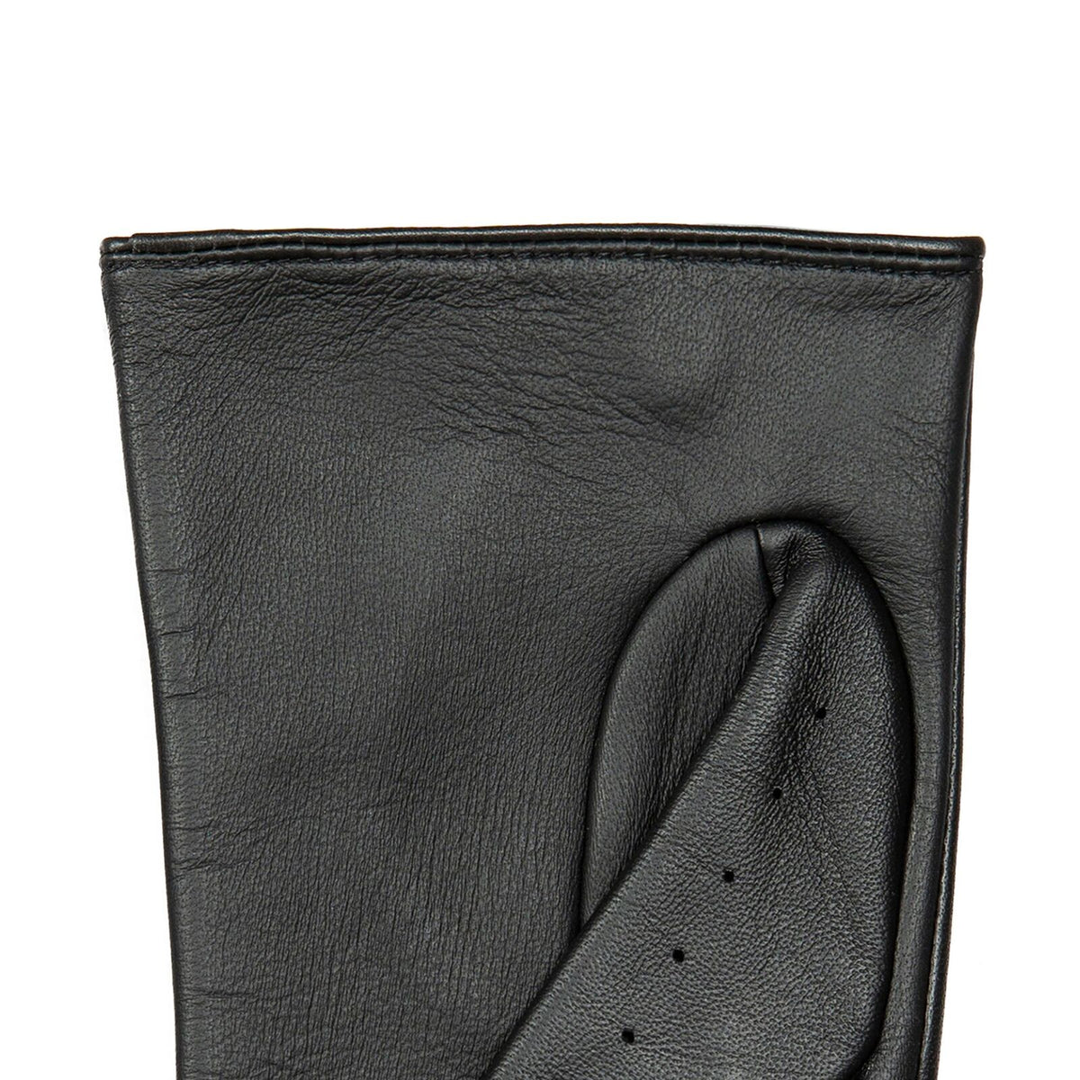 Dents Womens Touchscreen Leather Driving Gloves in Black