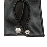 Dents Womens Touchscreen Leather Driving Gloves in Black
