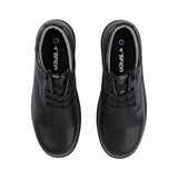 Sfida Class Senior Kids Leather Lace Up School Shoes - Black (Boys/Girls)