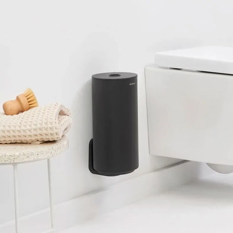 Brabantia Mindset Toilet Roll Dispenser & Holder Steel Alloy - Mineral Infinite Grey