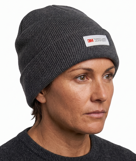 Dents 3M Thinsulate Pull-On Beanie - Charcoal Marl (Thermal Insulated Ski Knit Hat)