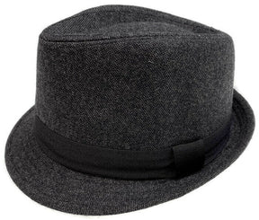 Dents Mens Wool Trilby Hat Stingy Brim with Band - Charcoal  Warm Winter Fully Lined Fedora)
