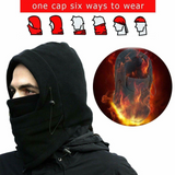 6x Dents Windproof Thermal Fleece Balaclava Bulk Pack - Black (Ski & Full Face Mask)