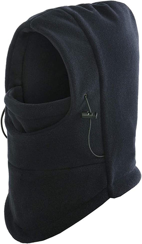 Dents Windproof Thermal Fleece Balaclava - Black (Ski & Full Face Mask)