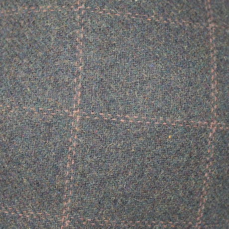 DENTS Tweed Flat Cap Wool Ivy Hat Driving Cabbie Quilted  - Hunter Green