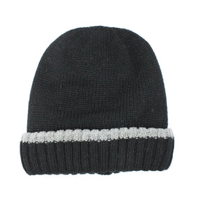 Dents Mens Thermal Insulated Wool Blend Knit Beanie - Black (Warm Winter Thick Hat)