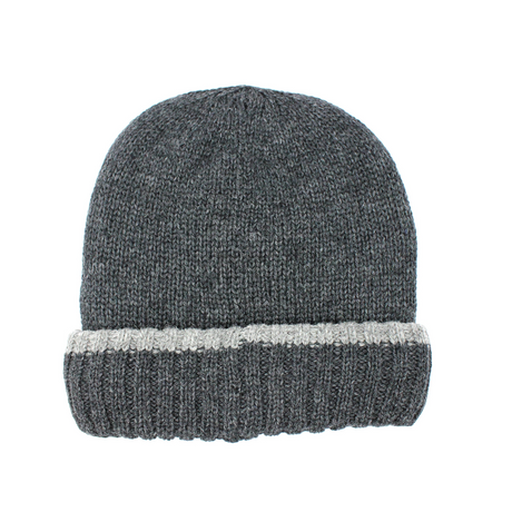 Dents Mens Thermal Insulation Wool Blend Knit Beanie - Charcoal (Warm Winter Thick Hat)