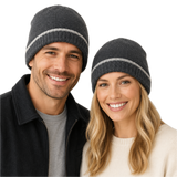 Dents Mens Thermal Insulation Wool Blend Knit Beanie - Charcoal (Warm Winter Thick Hat)