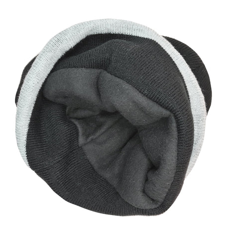 3x Dents 3M Thinsulate Beanie with Contrast Brim Pack - Black