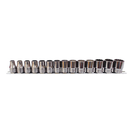 14pcs 1/2" Drive Multi Wrench Socket Set 10–24mm Chrome Vanadium Metric Imperial