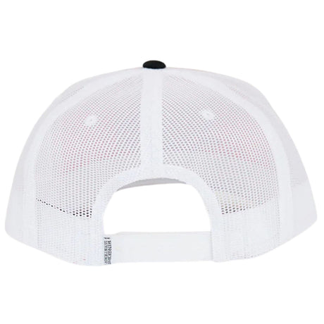 Ringers Western Garage Trucker Cap Mid Profile Mesh Back Snapback in Melon/Black