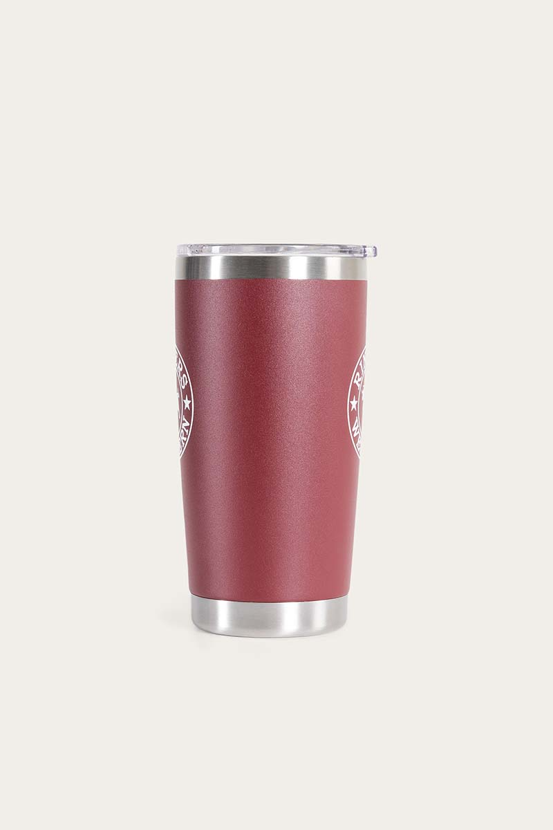 Ringers Western 590ml Riverstone Stainless Steel Tumbler Mug Cup  - Burgundy