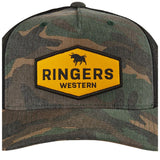 Ringers Western Scotty Kids Trucker Cap Mesh Back Adjustable Snapback in Camo