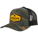 Ringers Western Scotty Kids Trucker Cap Mesh Back Adjustable Snapback in Camo