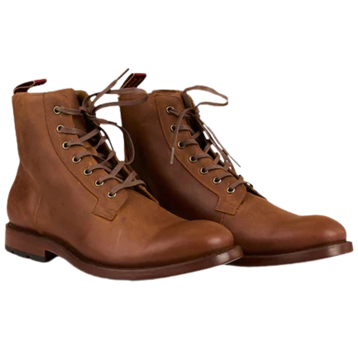 Ringers Western Hillside Mens Boot EE Width Full Grain Leather Goodyear Welt in Burnt Brown - US 12.5