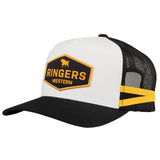 Ringers Western Cunningham Kids Trucker Cap Mesh Back Snapback in Black