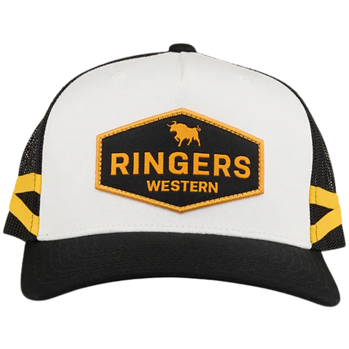 Ringers Western Cunningham Kids Trucker Cap Mesh Back Snapback in Black