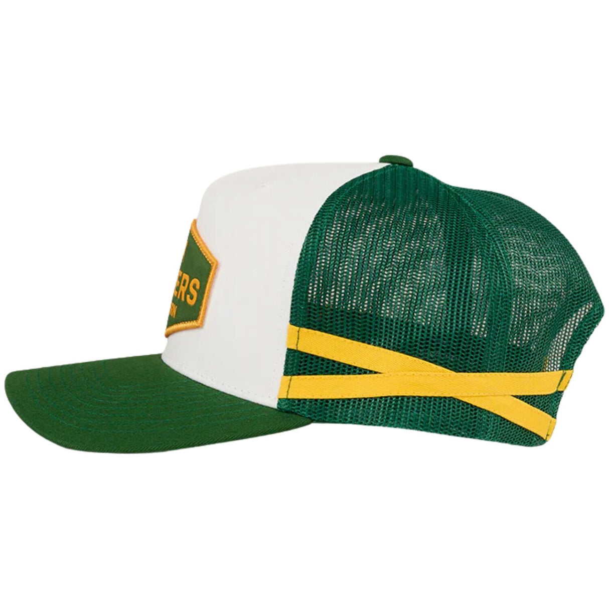 Ringers Western Cunningham Kids Trucker Cap Mesh Back Snapback in Lake Green