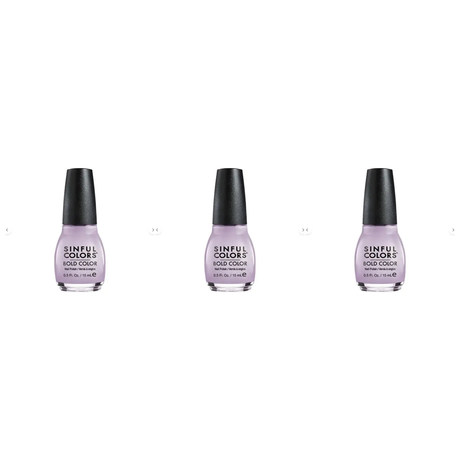 3x Sinful Colors 15ml Nail Polish 3-in-1 Treatment Top Coat Pack - 1707
