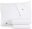 Lacoste 4-Piece California King Bed Sheet Set in White