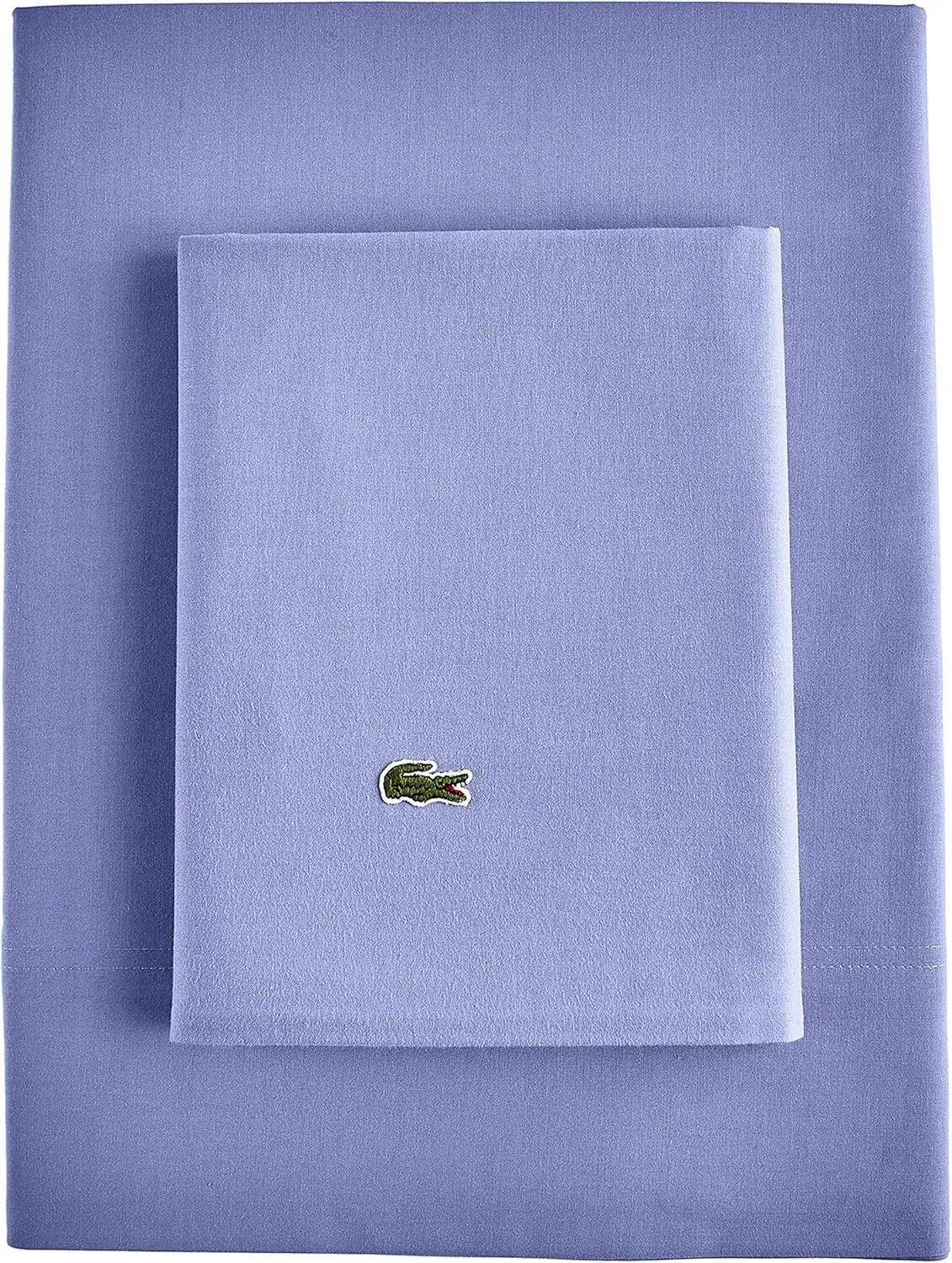 Lacoste 4-Piece Cotton Blend King Bed Sheet Set in Slate Blue