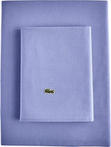 Lacoste 4-Piece Cotton Blend King Bed Sheet Set in Slate Blue