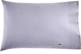 Lacoste 4-Piece Cotton Blend Queen Bed Sheet Set in Chambray Blue
