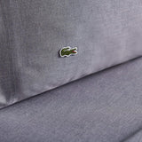 Lacoste 4-Piece Cotton Blend Queen Bed Sheet Set in Chambray Blue