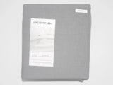 Lacoste Cotton Blend Twin Bed Sheet Set (Oversized Australian Single) in Chambray Grey
