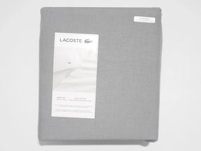 Lacoste Cotton Blend Twin Bed Sheet Set (Oversized Australian Single) in Chambray Grey