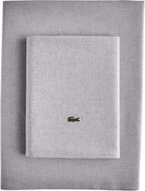 Lacoste California King 4-Piece Bed Sheet Set in Chambray Grey