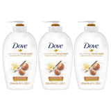 3x 250ml Dove Nourishing Handwash Pack - Shea Butter & Warm Vanilla Scent