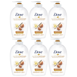 6x 250ml Dove Nourishing Handwash Bulk Pack - Shea Butter & Warm Vanilla Scent