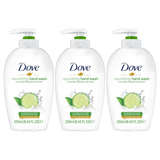 3x 250ml Dove Nourishing Handwash Pack - Cucumber & Green Tea Scent