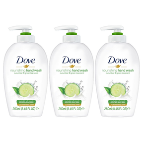 3x 250ml Dove Nourishing Handwash Pack - Cucumber & Green Tea Scent