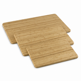 Peer Sorensen Set of 3 Bamboo Wooden Cutting Chopping Boards (Natural Grain)