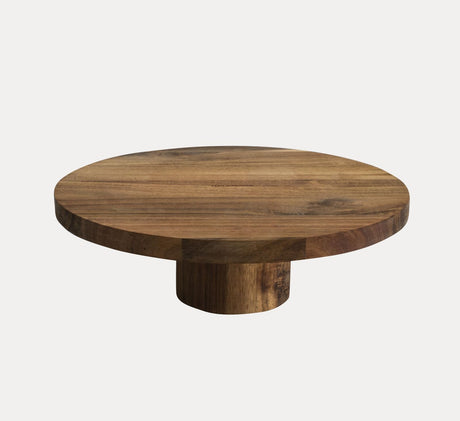 Peer Sorensen Round Acacia Wood Cake Stand - Display Serving Platter (30x10cm)
