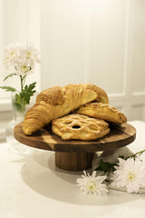 Peer Sorensen Round Cake Stand 30x10cm Acacia Wood Display Serving Platter in Brown