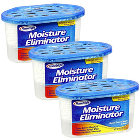 3x Homebright 277g Moisture Eliminator (Water Absorber) Pack - Spill Proof for Cupboards
