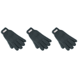 3x Dents 3M Thinsulate Charcoal Gloves Pack - Knitted Winter Snow/Ski Polar Fleece Thermal