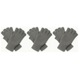 3x Dents 3M Thinsulate Charcoal Fingerless Gloves Pack - Knitted Insulation Polar Fleece