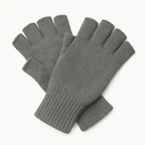 DENTS 3M THINSULATE Polar Fleece Fingerless Gloves Warm Knitted Insulation - Charcoal