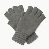 Dents 3M Thinsulate Charcoal Fingerless Gloves - Knitted Insulation Polar Fleece