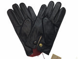 DENTS Mens Premium Kangaroo Leather Gloves Wool Lined Winter Gift - Black