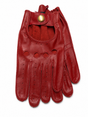 Dents Mens Classic Unlined Vintage Leather Driving Gloves  - Red